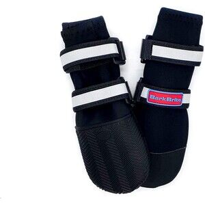 All Weather Neoprene Paw Protector Dog Boots, Reflective Velcro, M, 4 Shoes